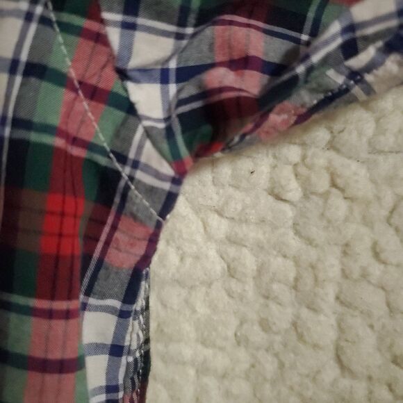 Ralph Lauren Shirt Men's Large (14-16) Red Blue Green White Plaid Cotton Button - Picture 12 of 16